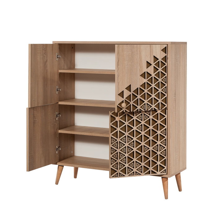 Hanah Home Multilux-124 Armario Multiusos Roble Sonoma Hanah Home Multilux-124 Armario Multiusos Roble Sonoma